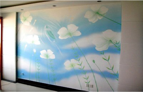 隆回画墙绘怎么画好白云的蓬松感?