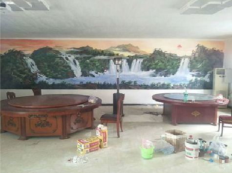 隆回墙绘-写实风景